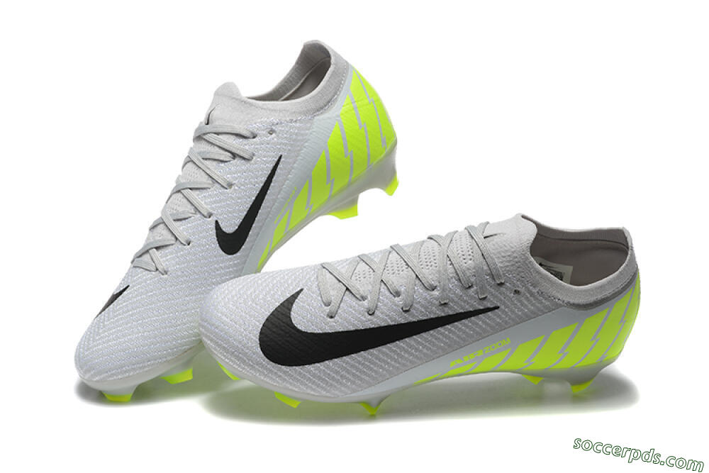 Nike Air Zoom Mercurial Vapor 16 Elite FG Low-Tops Football Boots - Grey/Black/Yellow 6