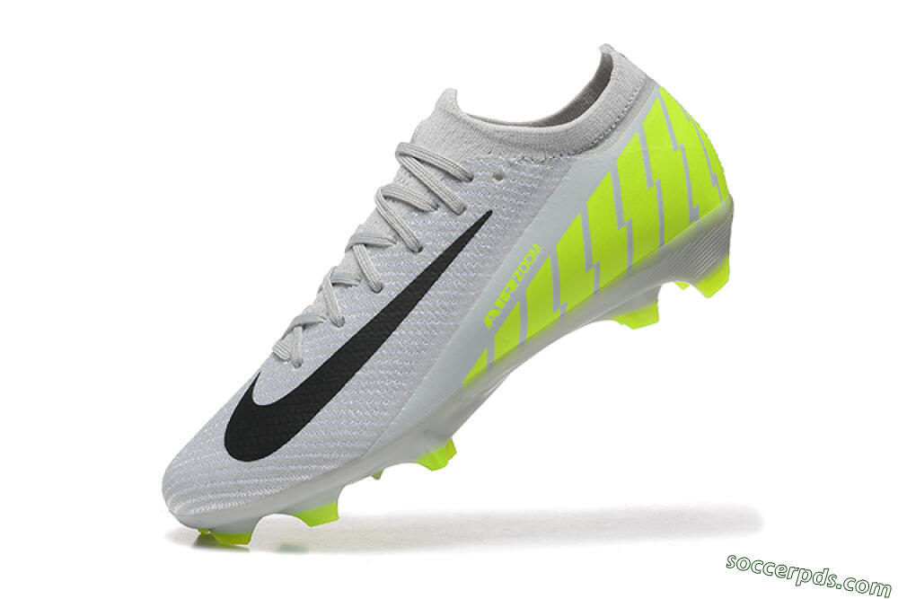 Nike Air Zoom Mercurial Vapor 16 Elite FG Low-Tops Football Boots - Grey/Black/Yellow 8