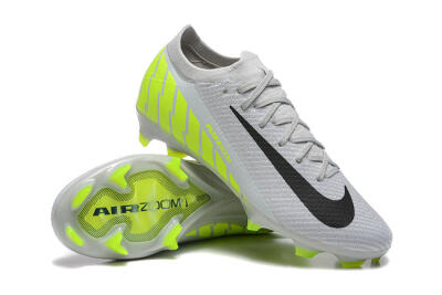 Nike Air Zoom Mercurial Vapor 16 Elite FG Low-Tops Football Boots - Grey/Black/Yellow