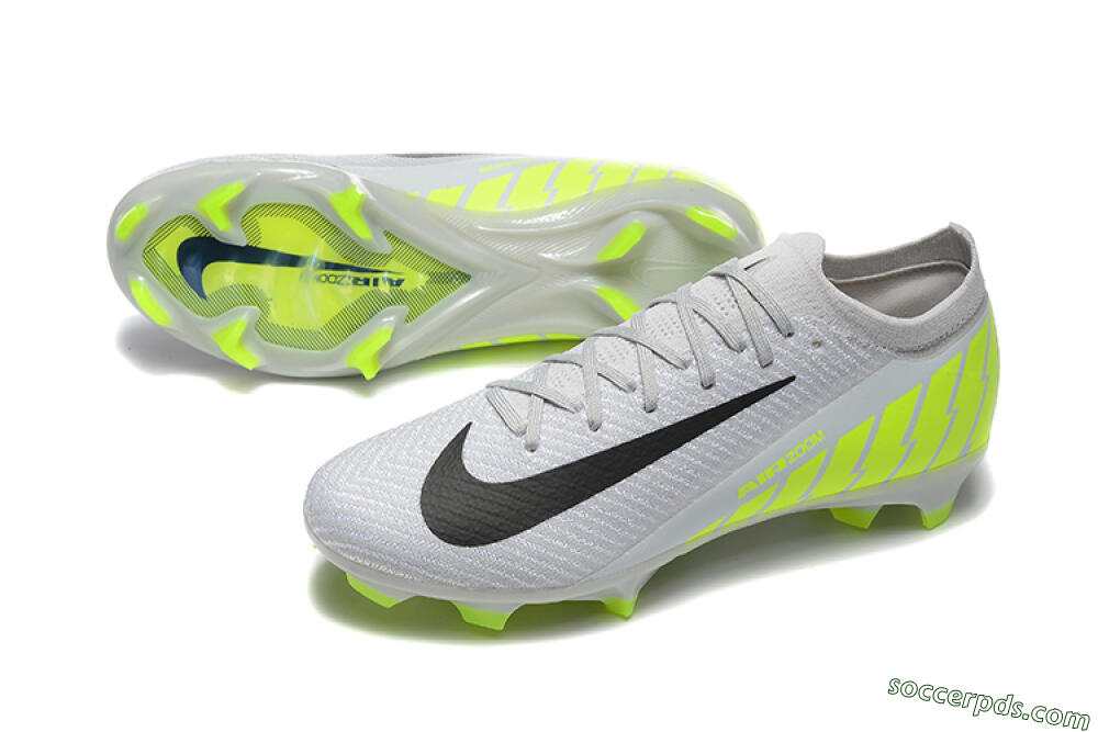 Nike Air Zoom Mercurial Vapor 16 Elite FG Low-Tops Football Boots - Grey/Black/Yellow 3