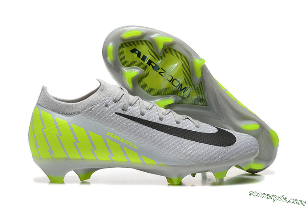 Nike Air Zoom Mercurial Vapor 16 Elite FG Low-Tops Football Boots - Grey/Black/Yellow 1