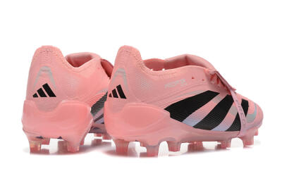 Adidas Predator Elite Foldover Tongue 25 FG Low-Tops Football Boots - Pink/Black/Silver