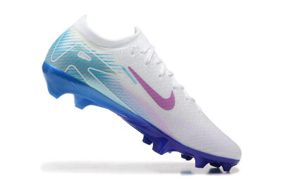 Nike Air Zoom Mercurial Vapor 16 Elite FG Low-Tops Football Boots - White/Purple/Blue
