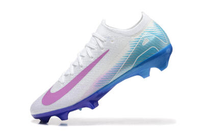 Nike Air Zoom Mercurial Vapor 16 Elite FG Low-Tops Football Boots - White/Purple/Blue