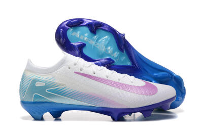 Nike Air Zoom Mercurial Vapor 16 Elite FG Low-Tops Football Boots - White/Purple/Blue