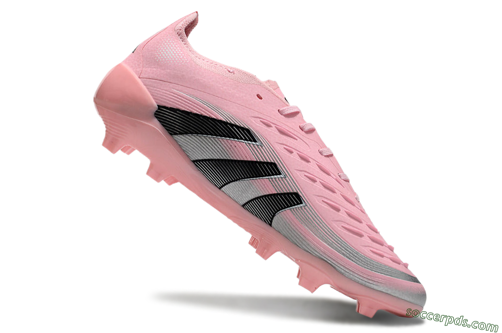 Adidas Predator Elite 25 FG Low-Tops Football Boots - Pink/Black/Silver 4