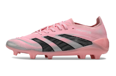 Adidas Predator Elite 25 FG Low-Tops Football Boots - Pink/Black/Silver