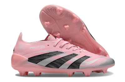 Adidas Predator Elite 25 FG Low-Tops Football Boots - Pink/Black/Silver