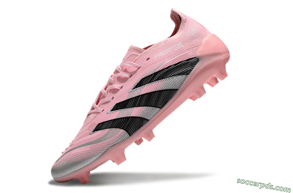 Adidas Predator Elite 25 FG Low-Tops Football Boots - Pink/Black/Silver 5