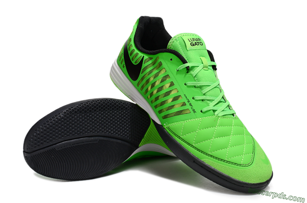 Nike Lunar Gato 2 IC Low-Tops Football Shoes - Yellow/Black/White 3