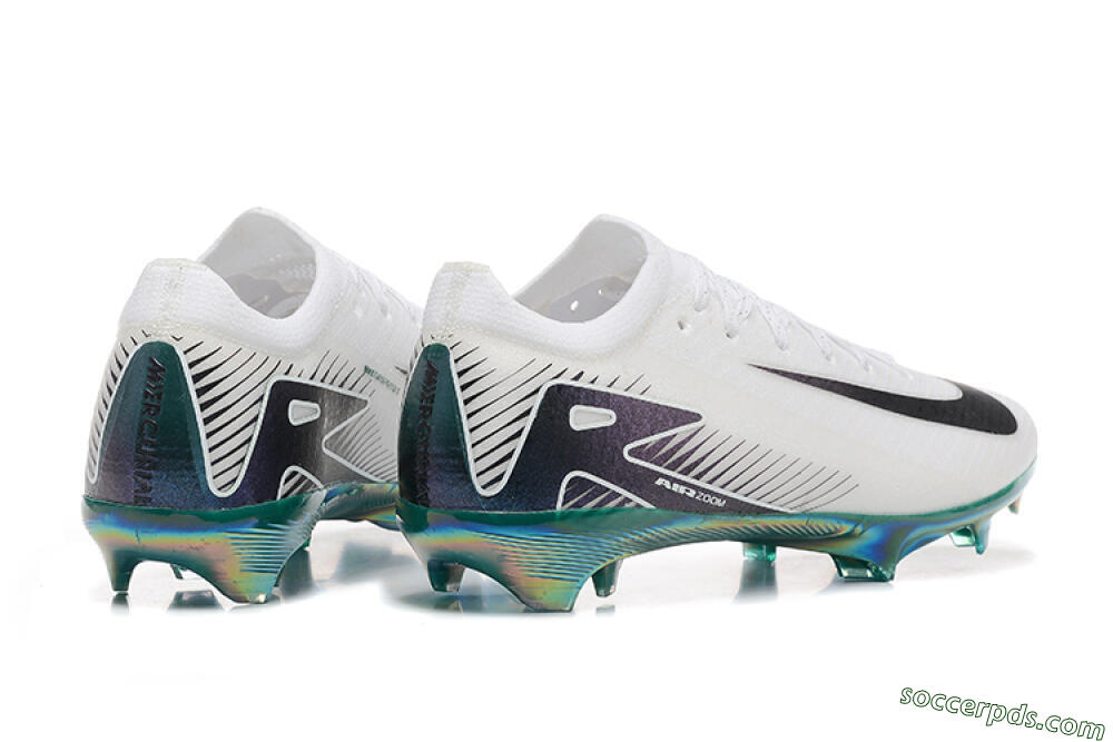 Nike Air Zoom Mercurial Vapor 16 Elite FG Low-Tops Football Boots - White/Black/Gold 9