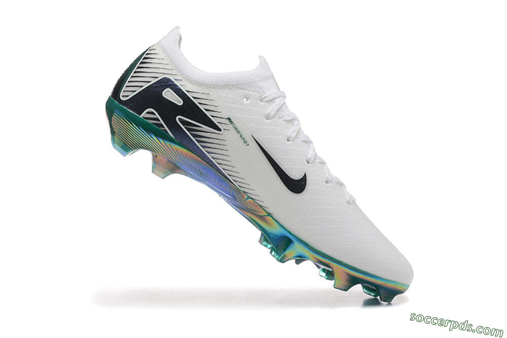 Nike Air Zoom Mercurial Vapor 16 Elite FG Low-Tops Football Boots - White/Black/Gold 7