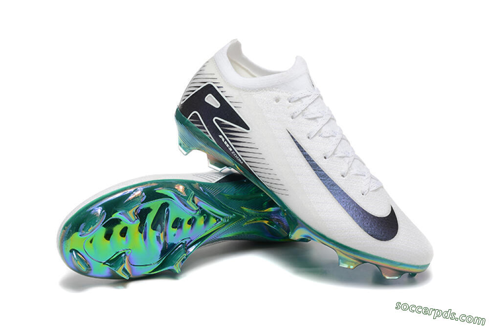 Nike Air Zoom Mercurial Vapor 16 Elite FG Low-Tops Football Boots - White/Black/Gold 4