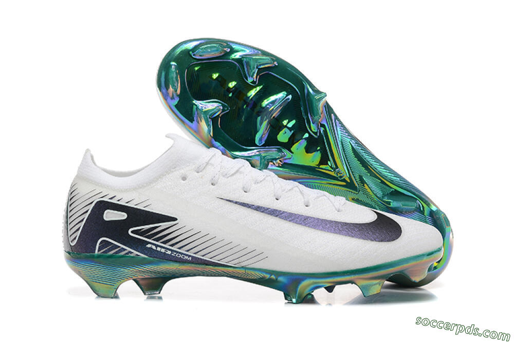Nike Air Zoom Mercurial Vapor 16 Elite FG Low-Tops Football Boots - White/Black/Gold 1
