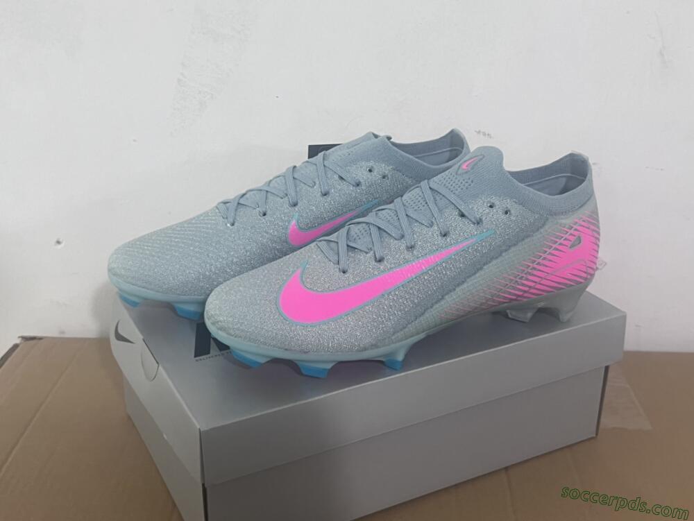 Nike Air Zoom Mercurial Vapor 16 Elite FG Low-Tops Football Boots - Jade/Pink/Silver