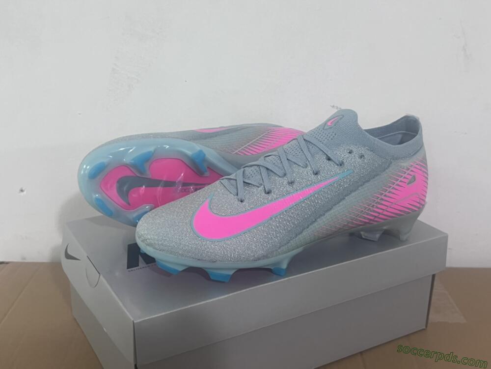 Nike Air Zoom Mercurial Vapor 16 Elite FG Low-Tops Football Boots - Jade/Pink/Silver