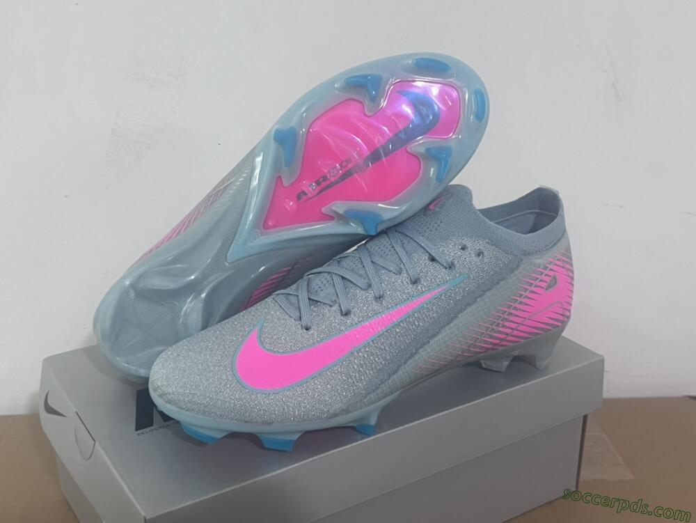Nike Air Zoom Mercurial Vapor 16 Elite FG Low-Tops Football Boots - Jade/Pink/Silver