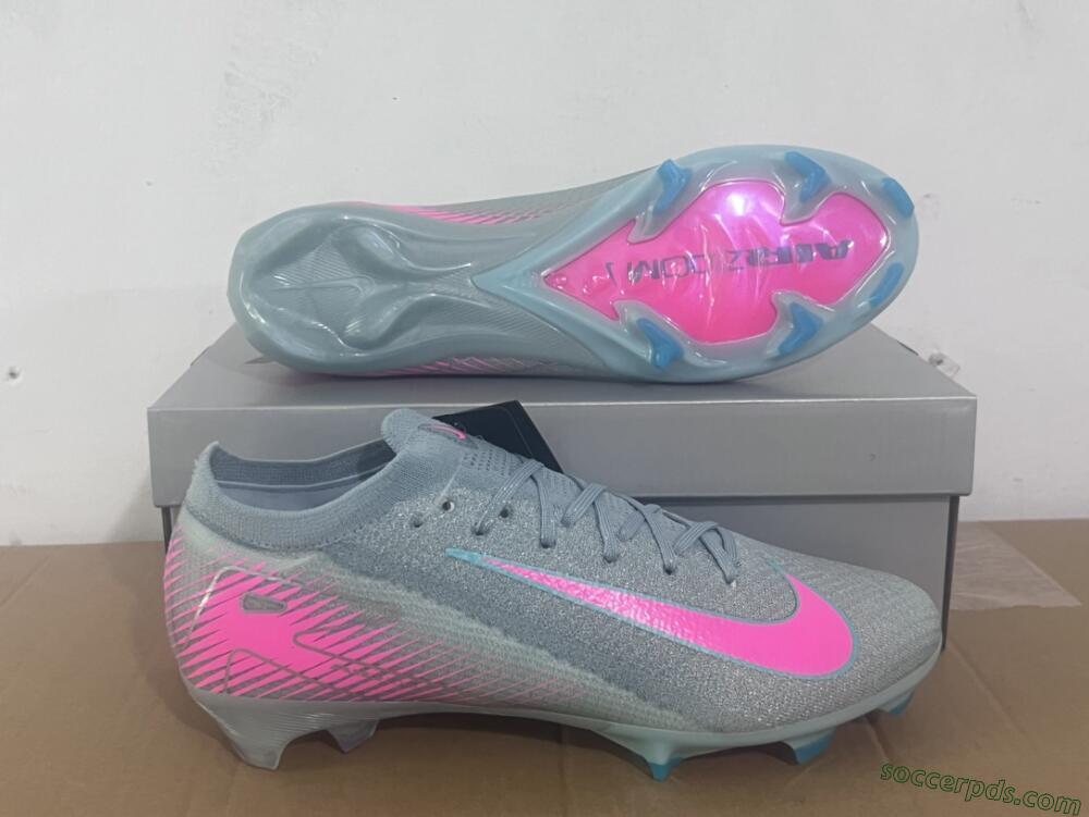 Nike Air Zoom Mercurial Vapor 16 Elite FG Low-Tops Football Boots - Jade/Pink/Silver