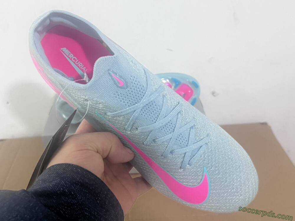 Nike Air Zoom Mercurial Vapor 16 Elite FG Low-Tops Football Boots - Jade/Pink/Silver
