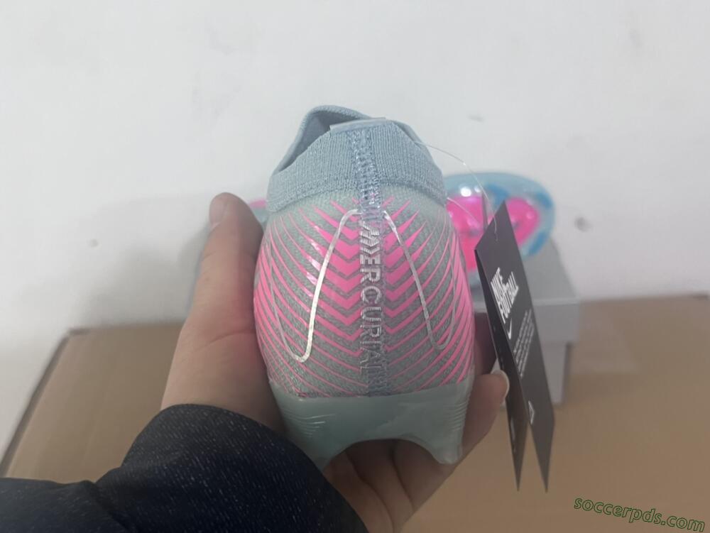 Nike Air Zoom Mercurial Vapor 16 Elite FG Low-Tops Football Boots - Jade/Pink/Silver