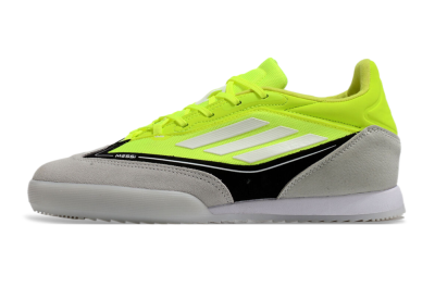 Messi x Adidas F50 Elite IC Low-Tops Football Shoes - Yellow/Grey/Black