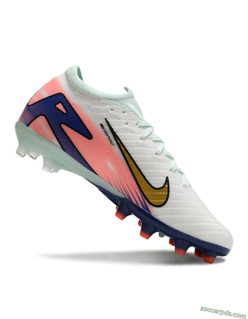 Nike Air Zoom Mercurial Vapor 16 Elite AG Low-Tops Football Boots - Jade/Gold/Blue 4