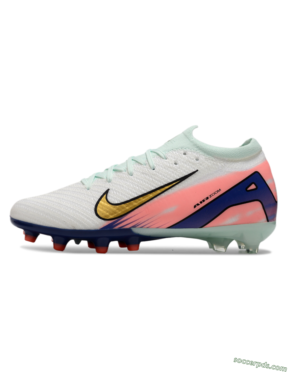 Nike Air Zoom Mercurial Vapor 16 Elite AG Low-Tops Football Boots - Jade/Gold/Blue 2