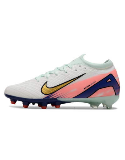 Nike Air Zoom Mercurial Vapor 16 Elite AG Low-Tops Football Boots - Jade/Gold/Blue
