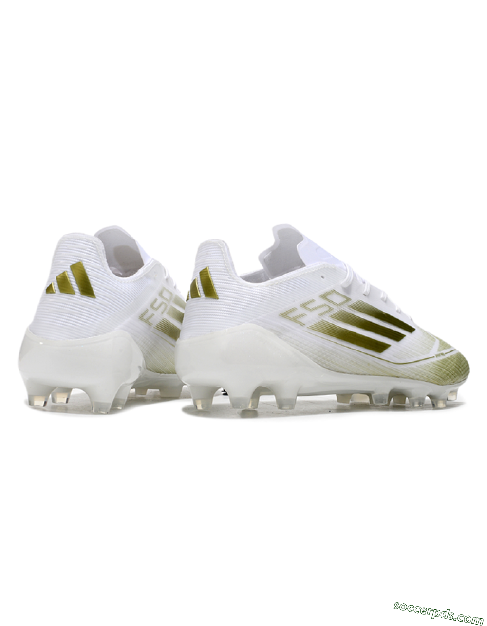 Adidas F50 Elite AG Low-Tops Football Boots - White/Gold 6