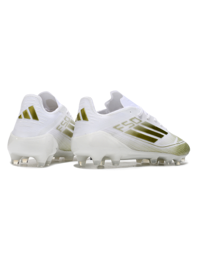 Adidas F50 Elite AG Low-Tops Football Boots - White/Gold