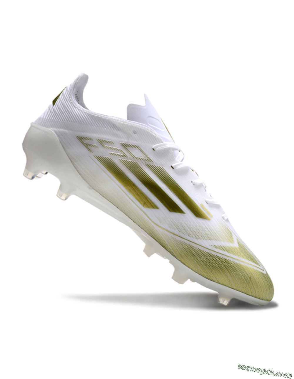 Adidas F50 Elite AG Low-Tops Football Boots - White/Gold 4