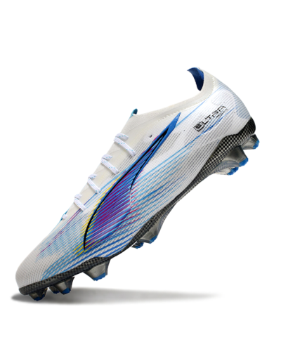 Puma Ultra Ultimate FG Low-Tops Football Boots - Beige/Blue/Yellow