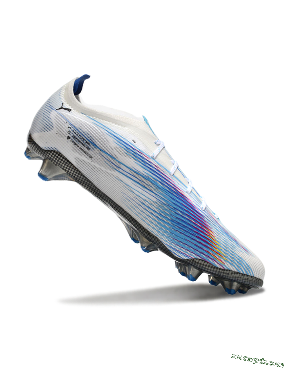 Puma Ultra Ultimate FG Low-Tops Football Boots - Beige/Blue/Yellow 4