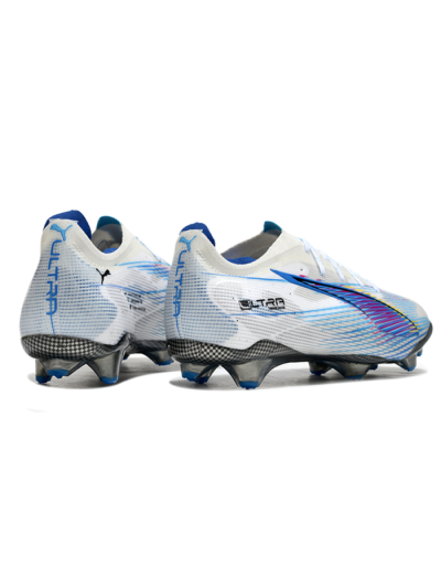 Puma Ultra Ultimate FG Low-Tops Football Boots - Beige/Blue/Yellow