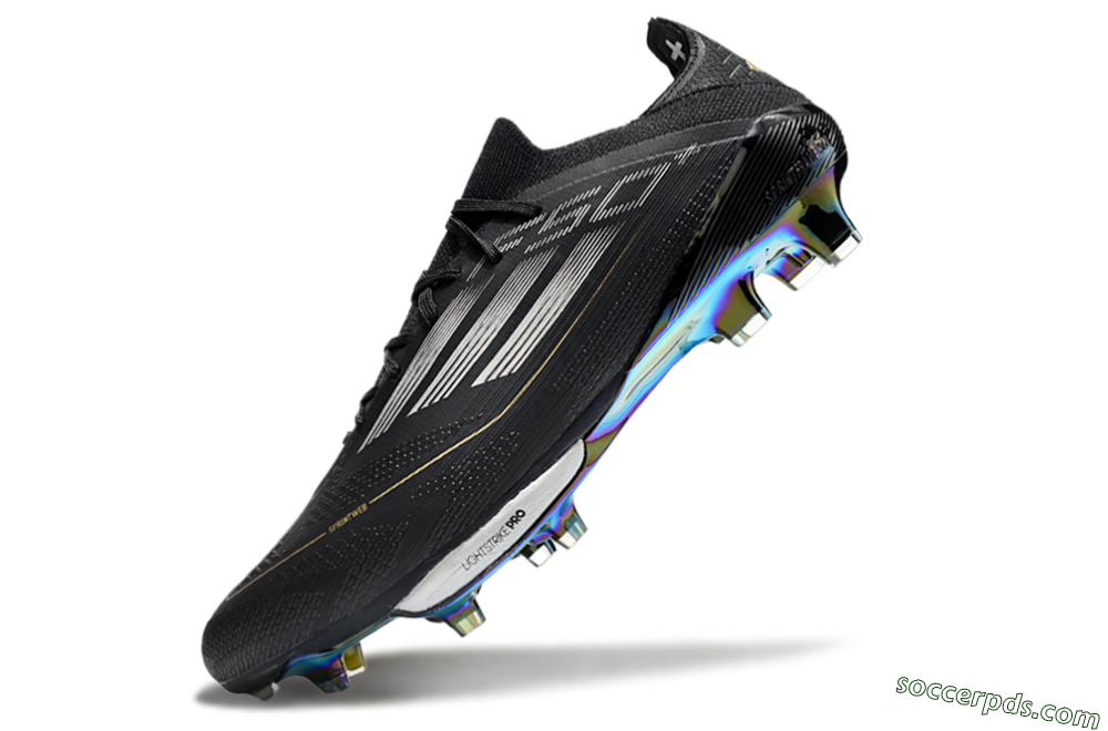Adidas F50+ Lightstrike Pro Elite FG Low-Tops Football Boots - Black/Silver/Gold 5