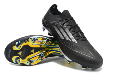 Adidas F50+ Lightstrike Pro Elite FG Low-Tops Football Boots - Black/Silver/Gold