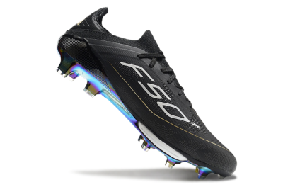 Adidas F50+ Lightstrike Pro Elite FG Low-Tops Football Boots - Black/Silver/Gold