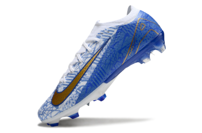 Nike Air Zoom Mercurial Vapor 16 Elite FG Low-Tops Football Boots - White/Blue/Gold