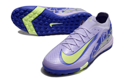 Nike Air Zoom Mercurial Vapor 16 Elite TF Low-Tops Football Shoes - Purple/Yellow/Blue
