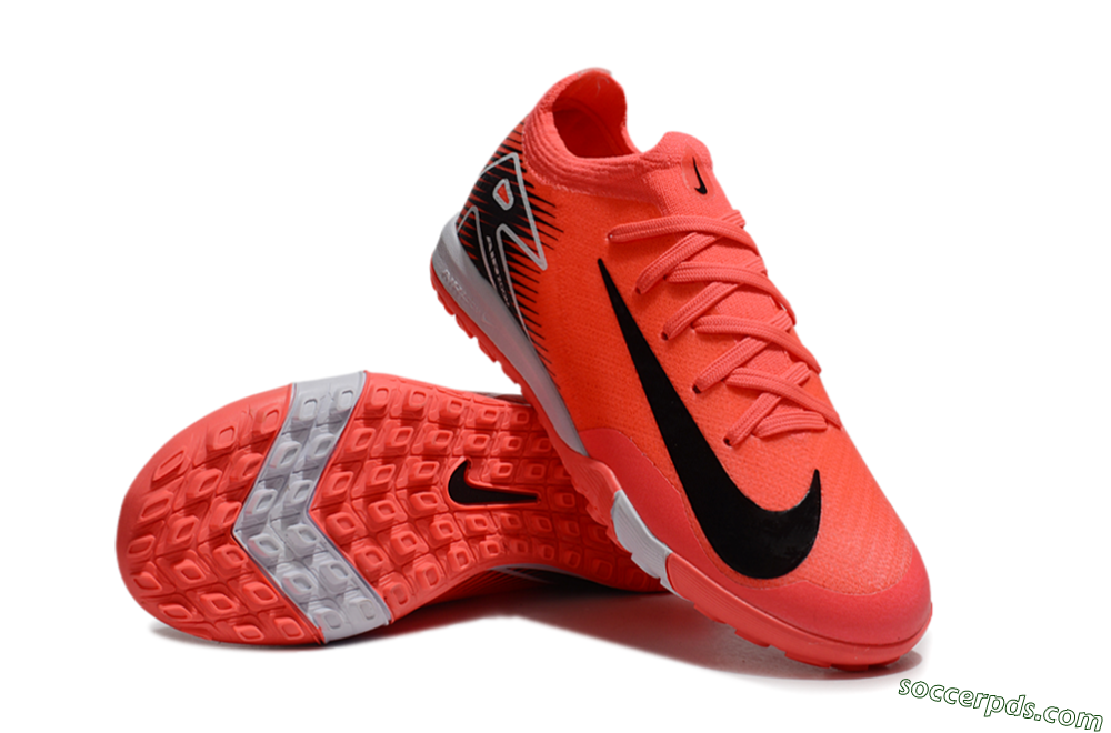 Nike Air Zoom Mercurial Vapor 16 Elite TF Low-Tops Football Shoes - Red/Black/White 3