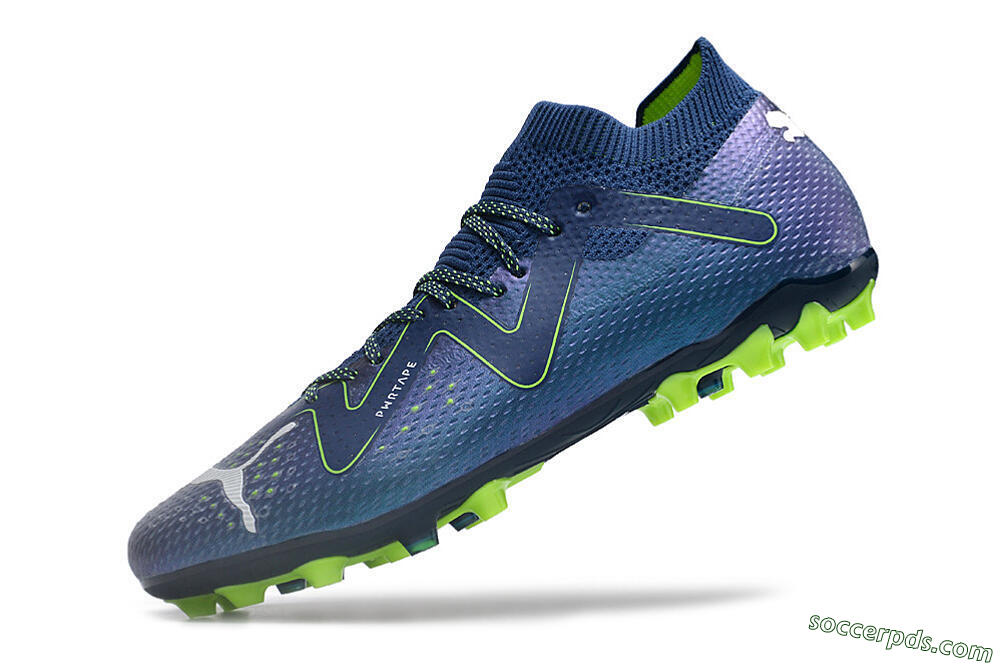 Puma Future Ultimate MG Low-Tops Football Boots - Blue/Yellow/White 8