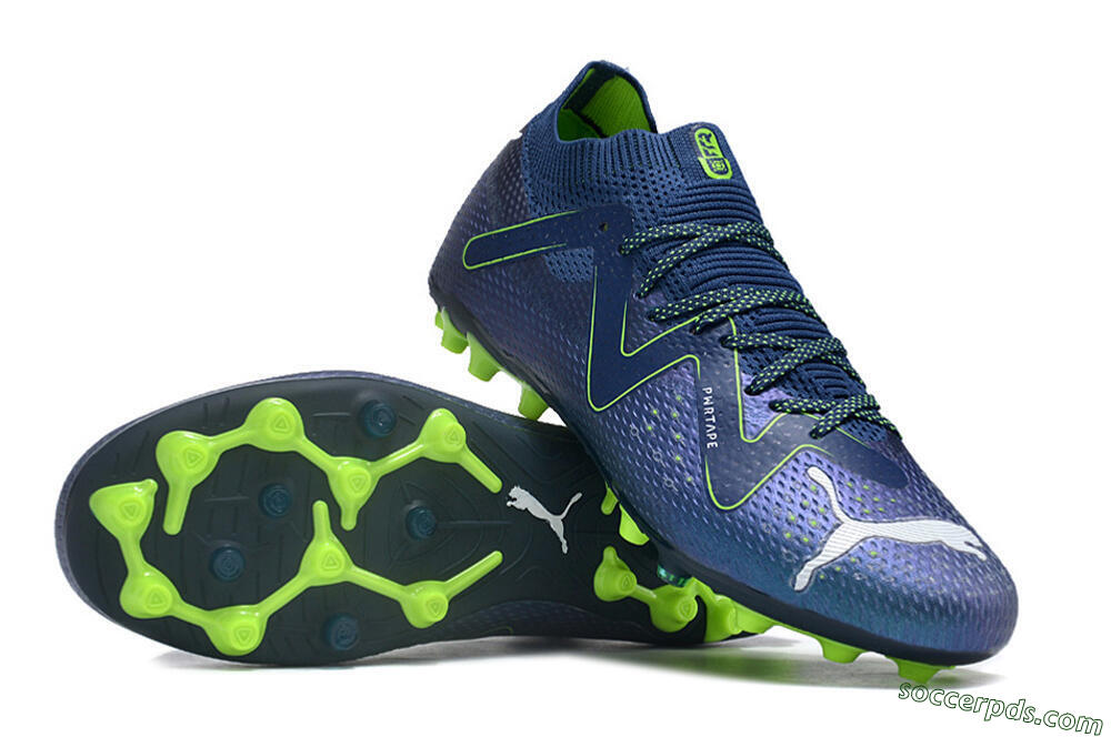 Puma Future Ultimate MG Low-Tops Football Boots - Blue/Yellow/White 4