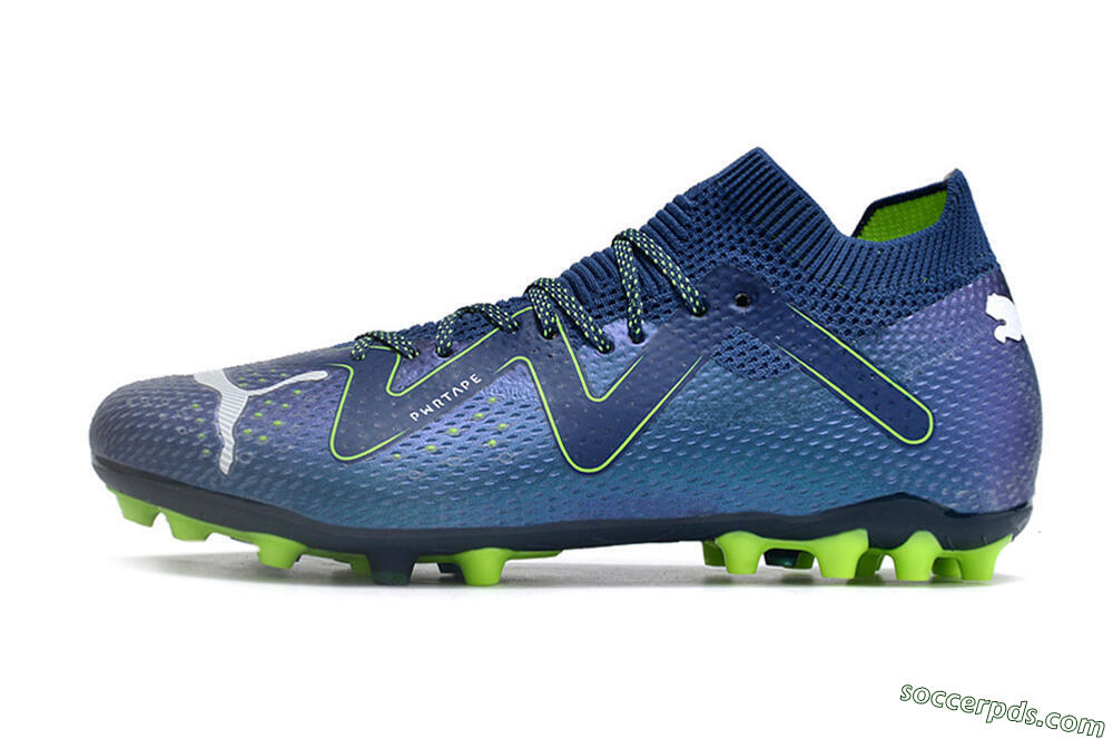 Puma Future Ultimate MG Low-Tops Football Boots - Blue/Yellow/White 2