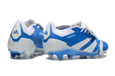 Adidas Predator Elite Foldover Tongue FG Low-Tops Football Boots - Blue/White