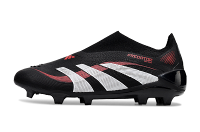 Adidas Predator Elite Laceless FG Low-Tops Football Boots - Black/Red/White