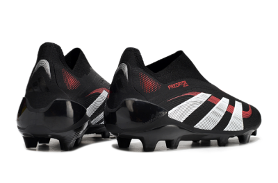 Adidas Predator Elite Laceless FG Low-Tops Football Boots - Black/Red/White