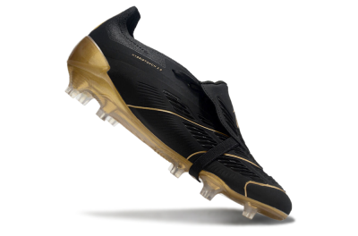 Adidas Predator Elite Foldover Tongue FG Low-Tops Football Boots - Black/Gold