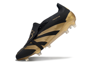 Adidas Predator Elite Foldover Tongue FG Low-Tops Football Boots - Black/Gold