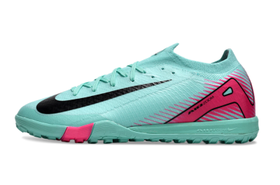 Nike Air Zoom Mercurial Vapor 16 Elite TF Low-Tops Football Shoes - Jade/Black/Red