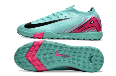 Nike Air Zoom Mercurial Vapor 16 Elite TF Low-Tops Football Shoes - Jade/Black/Red